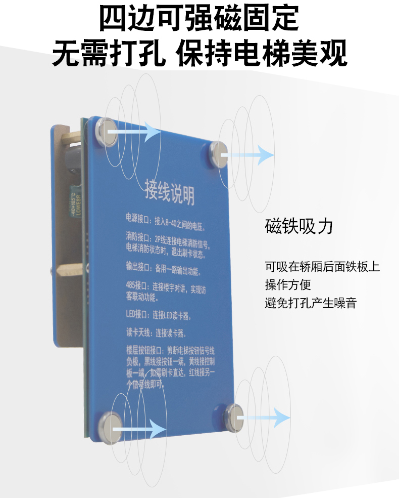 電梯控制板支持IC刷卡4G藍(lán)牙RS485/232消防報(bào)警軟件APP小程序開發(fā)